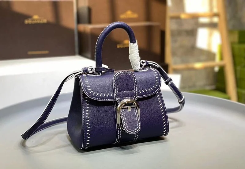 ★日本!!人気！デルボー カーフスキン ブリヨン ショルダー コピー ハンドバッグ☆送料込 AA0406ADW0AKSPA
