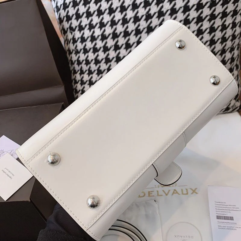 最高デルボー ショルダーバッグ コピーブリヨン Ivoryステッチ ミディアムハンドバッグ Dei03009
