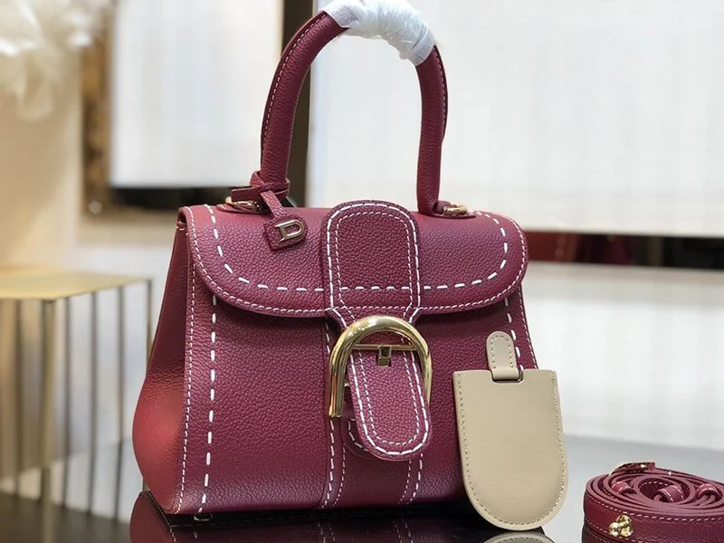 ★日本!!人気！デルボー ブリヨン Ivoryステッチ 偽物 ミディアムハンドバッグ Den39829