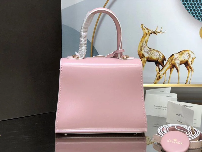 送料込デルボー 偽物 カーフスキン ブリヨン ショルダー ハンドバッグ Deu15045