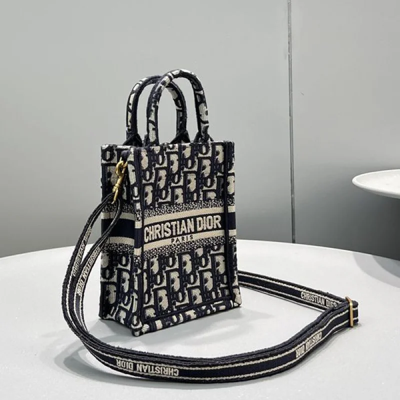 一目惚れ♪ディオール BOOK TOTE コピー ミニ フォンバッグ S5555CRIW_M928