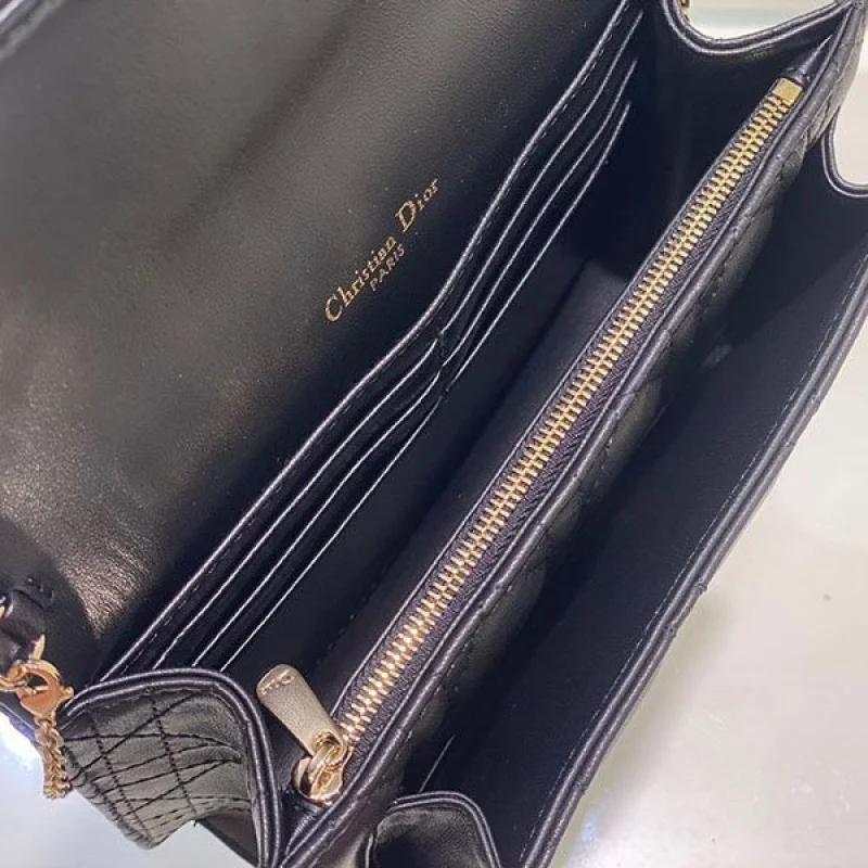 LADY ディオール チェーンポーチ コピー カナージュラムスキン dej74896