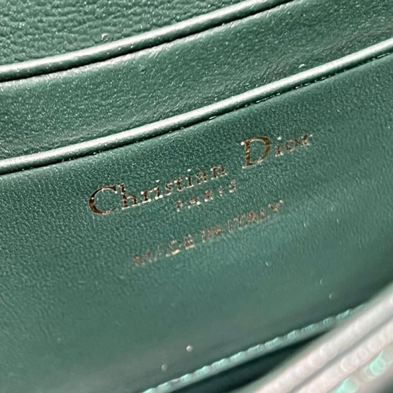 ディオール カナージュ 偽物 パテントカーフスキン チェーン ショルダーバッグ den54247