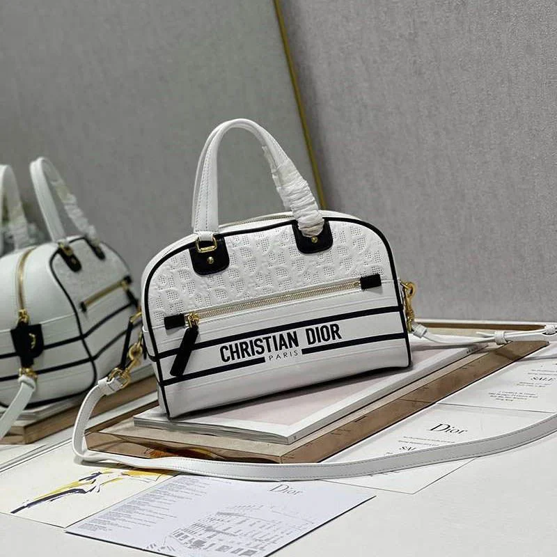 22新作◆ディオール VIBE コピーミディアム ボウリング バッグ 偽物 キルティング des86119
