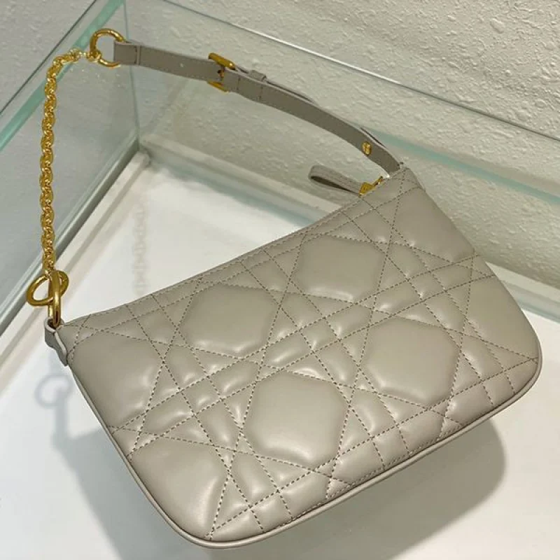 大人気!!新色ディオール グレー Caro ハンドバッグ コピー dex38493