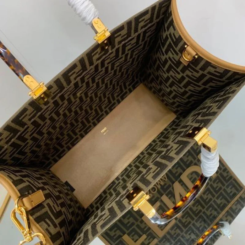 定番フェンディ サンシャイン FFジャガード トートバッグ コピー 8BH372ALVYF1GE3