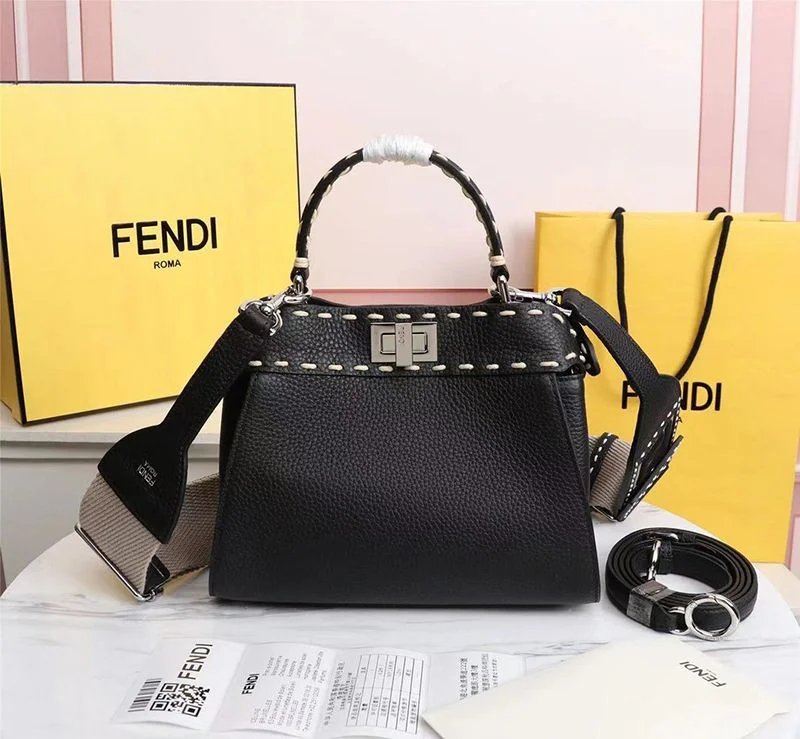超希少!フェンディ ピーカブー 偽物 ミニ フルグレインレザー バッグ fea21252