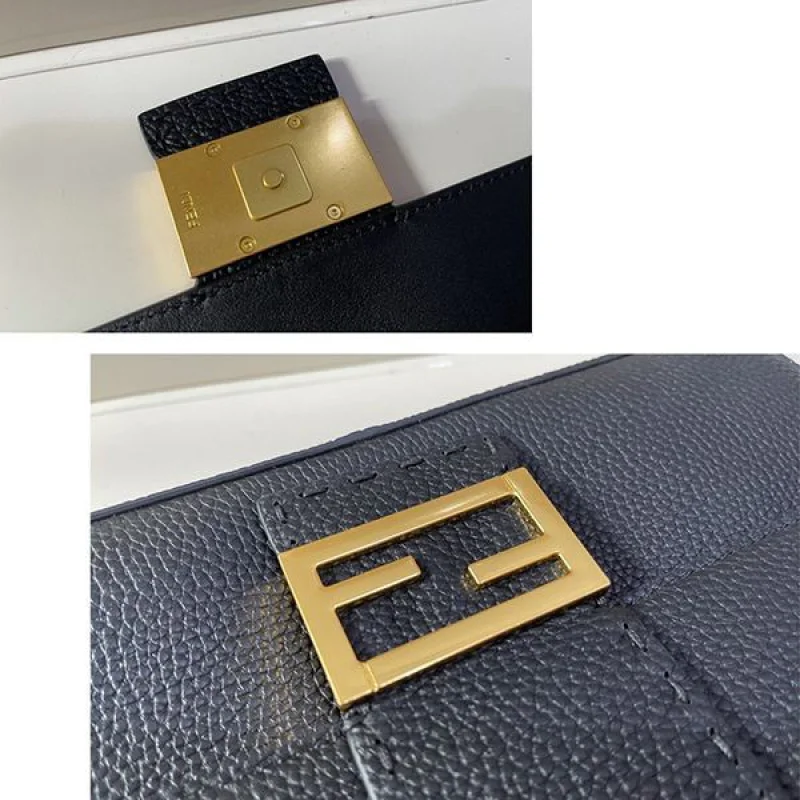 激安価格!フェンディ マイクロ フラット バゲット レザー バッグ コピー fed13953