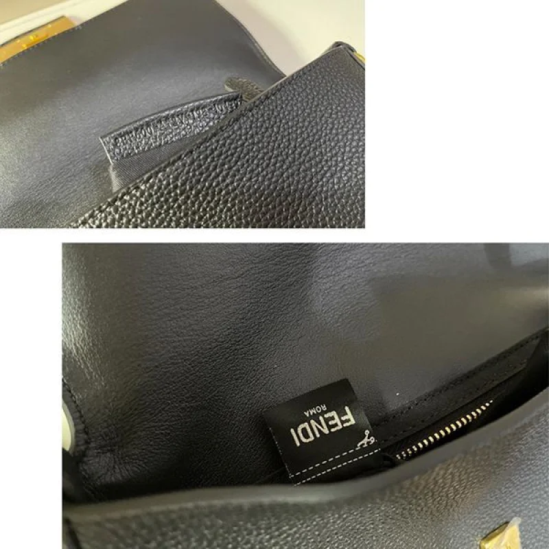 激安価格!フェンディ マイクロ フラット バゲット レザー バッグ コピー fed13953