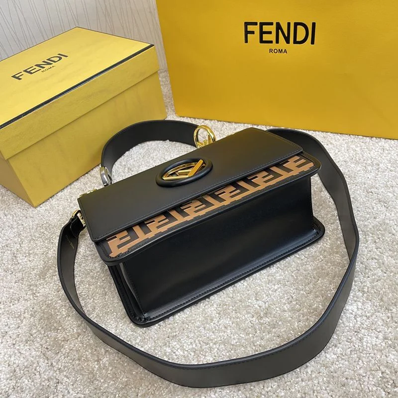 秋冬新作フェンディ キャナイ エフ コピー レザー バッグ fem67499