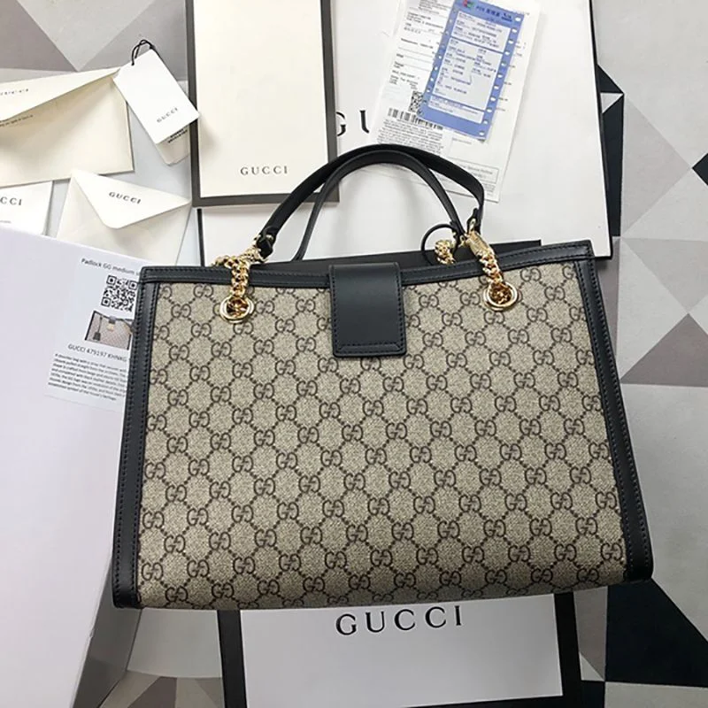 グッチ★パドロック GG ミディアム ショルダーバッグ 偽物 479197 KHNKG 9769