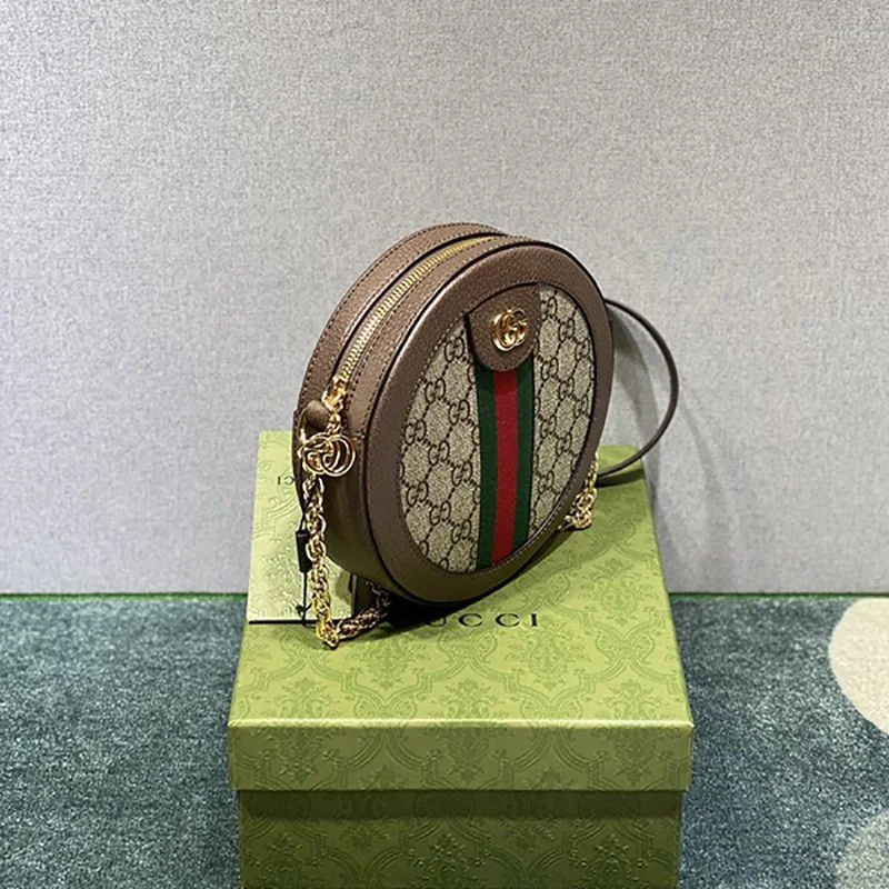 グッチ〔オフィディア〕GG ミニ ラウンド ショルダーバッグ 偽物 550618 96I3B 8745