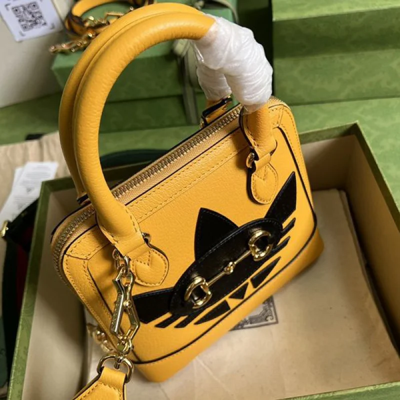 ★日本!!人気!話題コラボ アディダス グッチ 偽物 ホースビット1955 ミニバッグ 677212U3ZDG7775