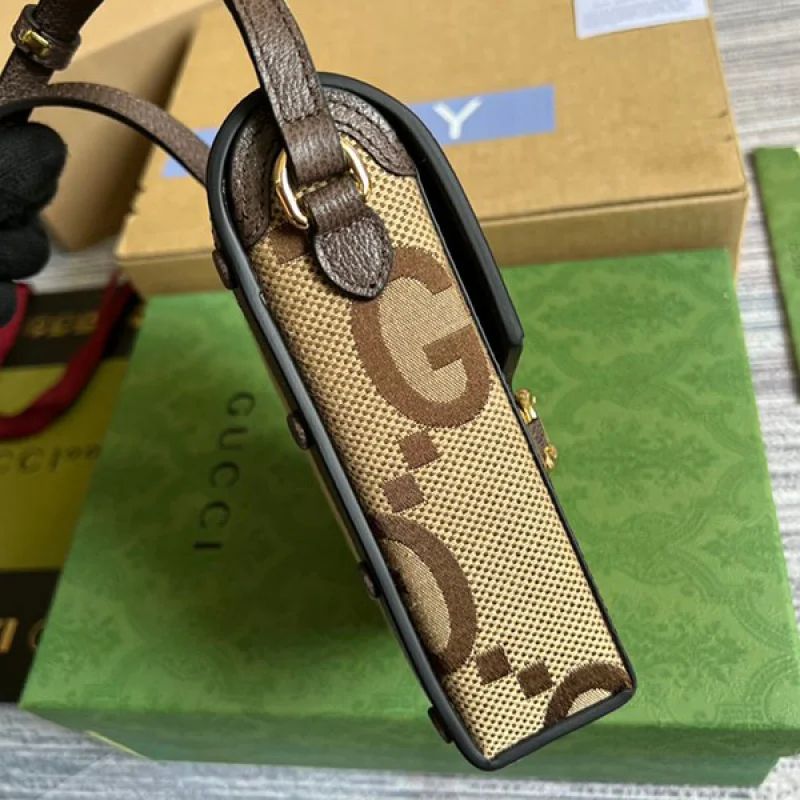 大人気!すぐ届く!【グッチ スーパーコピー】ジャンボGG スマホバッグ ユニセックス gue19432
