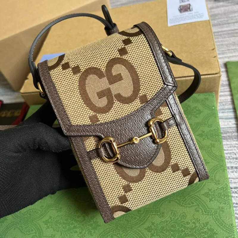 大人気!すぐ届く!【グッチ スーパーコピー】ジャンボGG スマホバッグ ユニセックス gue19432