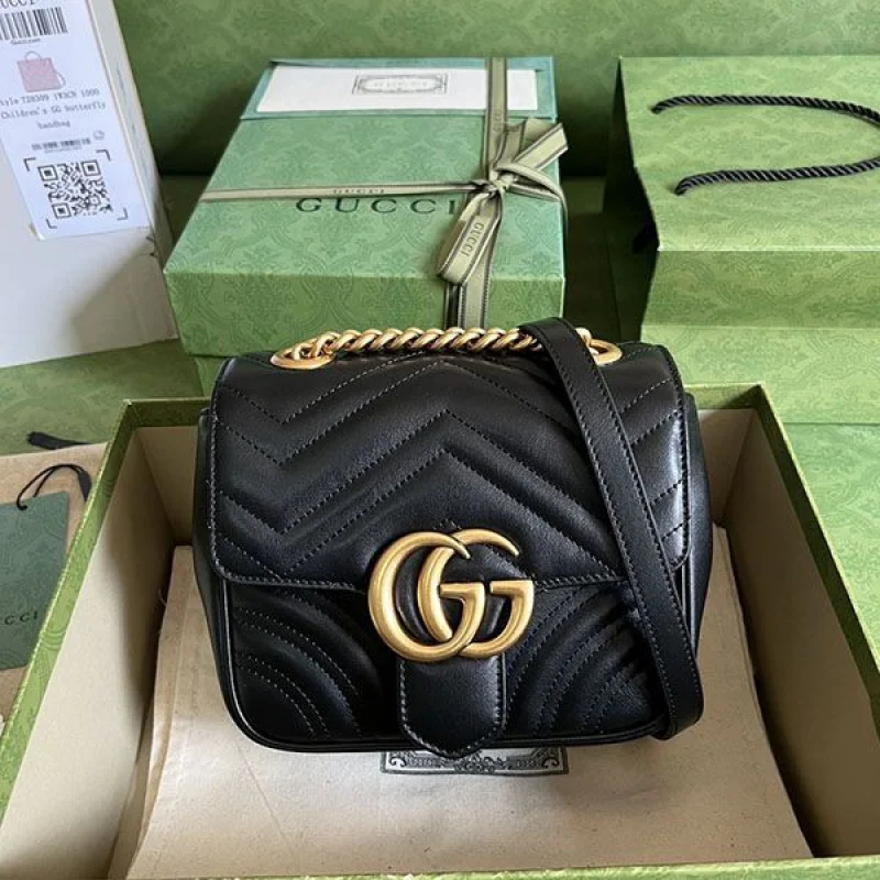 最高な材質 グッチ GGマーモント キルティング ミニ バッグ コピー guk41824