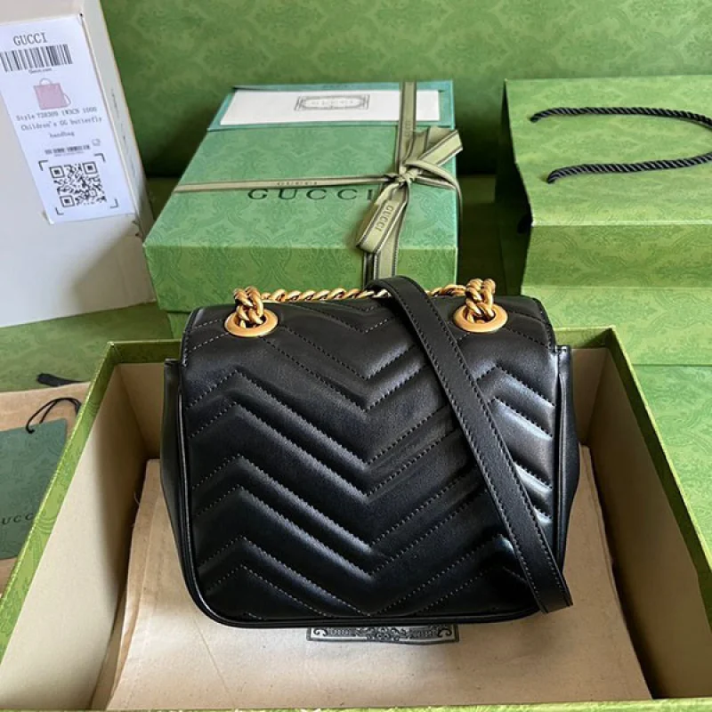 グッチ GGマーモント スーパーコピーキルティングレザー ショルダー バッグ gul48987
