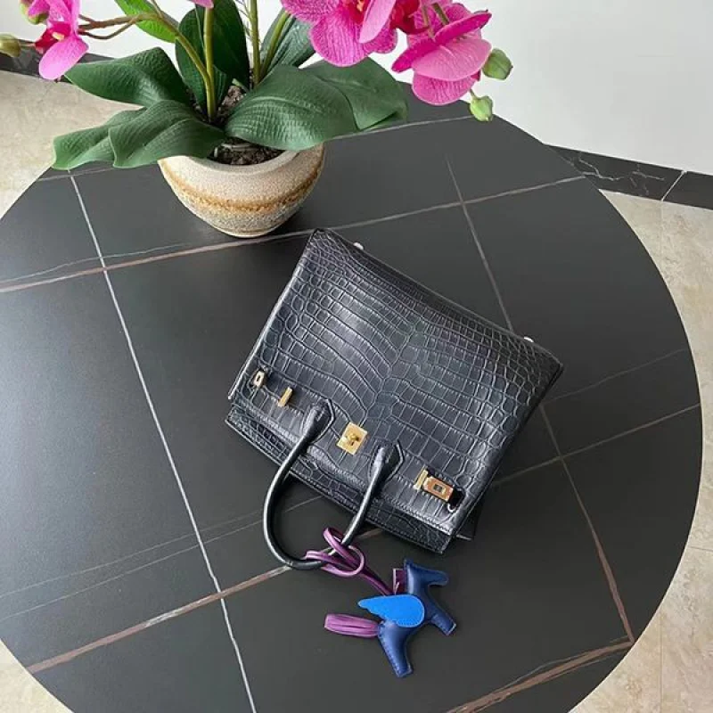 新色☆希少 エルメス クロコダイル バーキン 25 eri58452