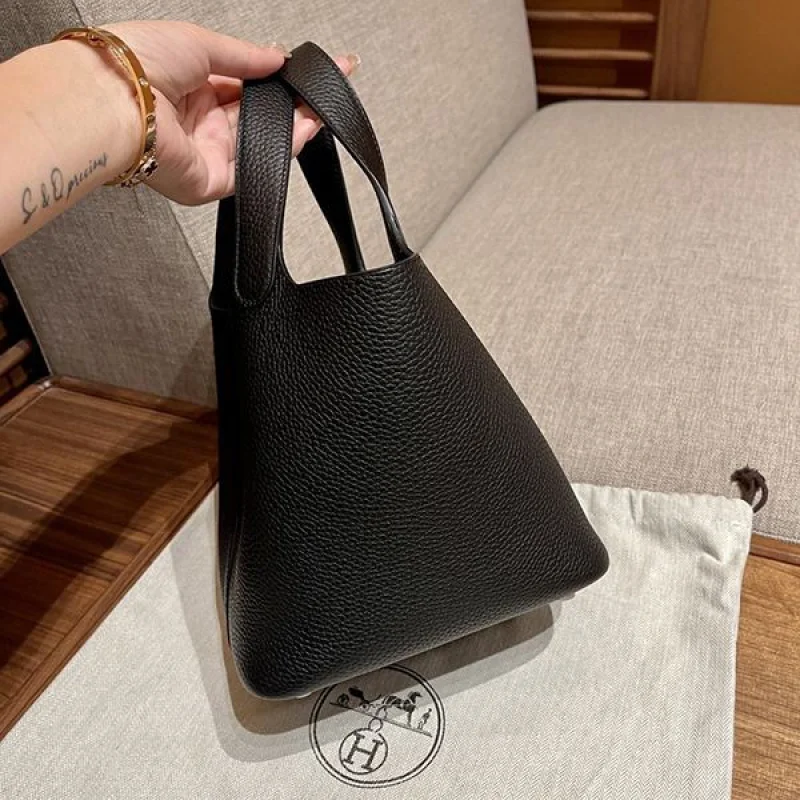 エルメス ハンドバッグ ピコタンロック コピー MM シルバー金具 erj92546
