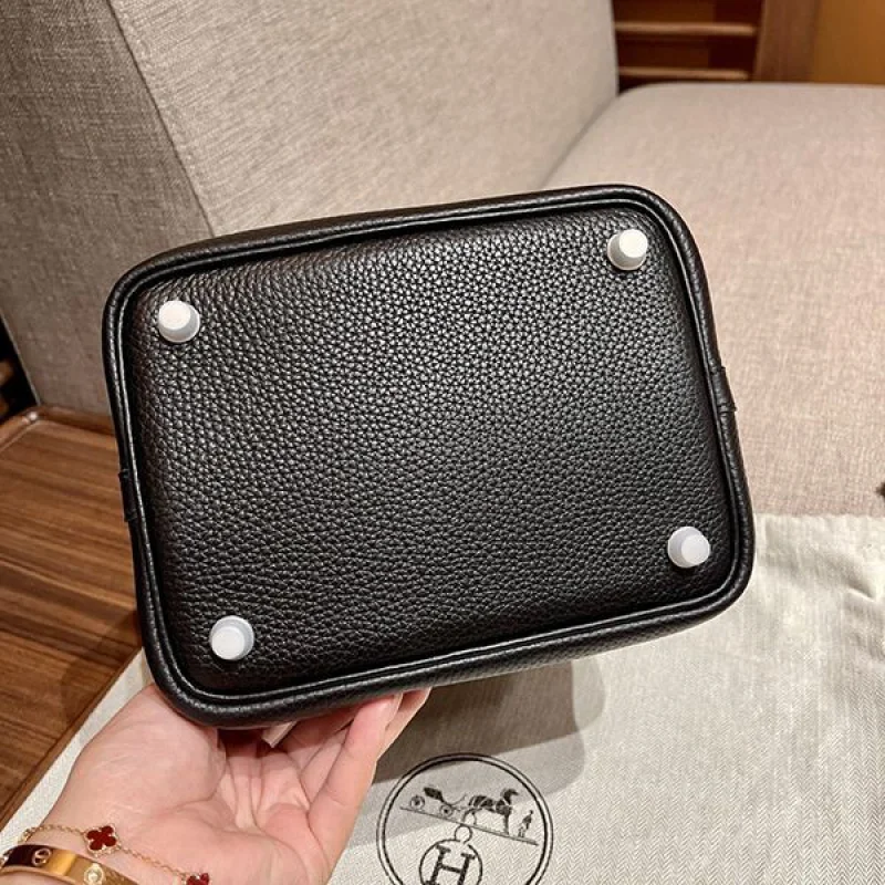 エルメス ハンドバッグ ピコタンロック コピー MM シルバー金具 erj92546