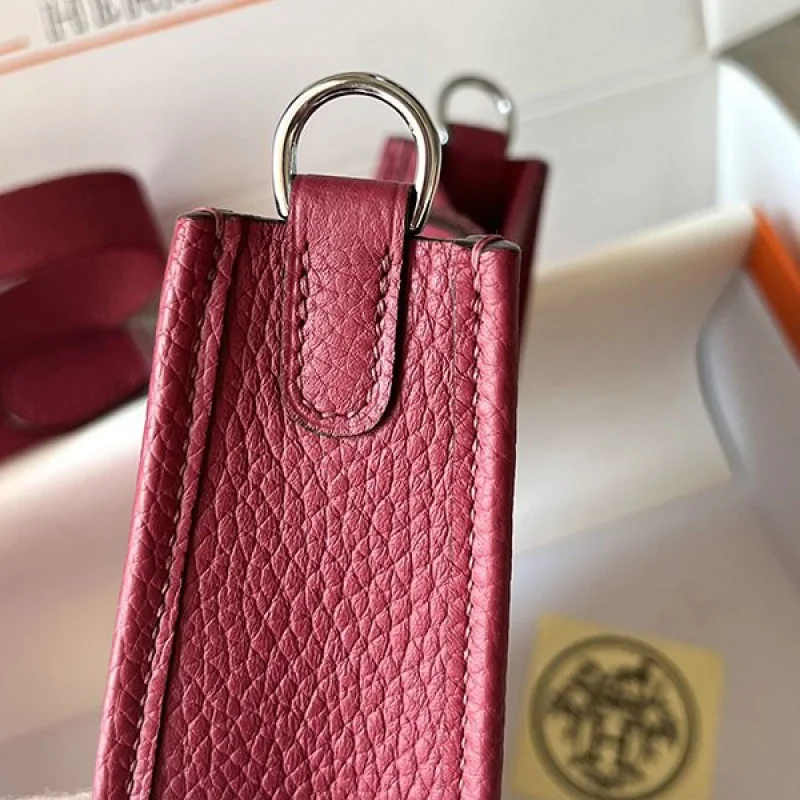 高品質 エルメス エブリン 偽物人気ミニ 17 TPM ノワール シルバー erl68564