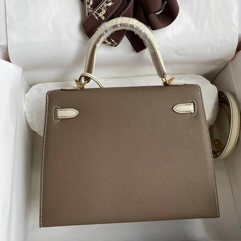 エルメス 偽物 ケリー 25cm 外縫い エプソン ゴールド金具 ern16153