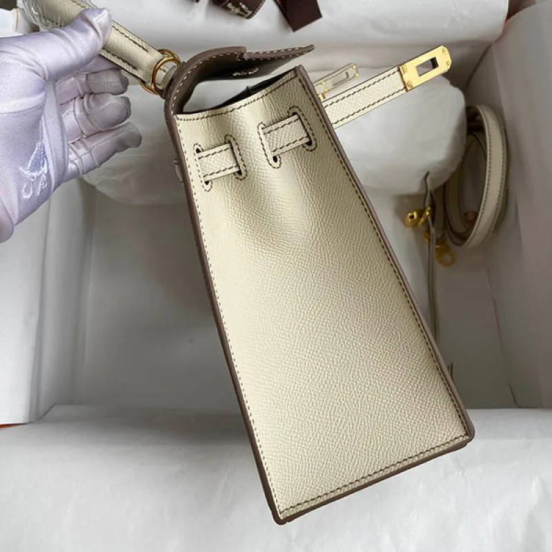 エルメス 偽物 ケリー 25cm 外縫い エプソン ゴールド金具 ern16153