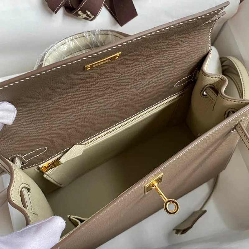 エルメス 偽物 ケリー 25cm 外縫い エプソン ゴールド金具 ern16153