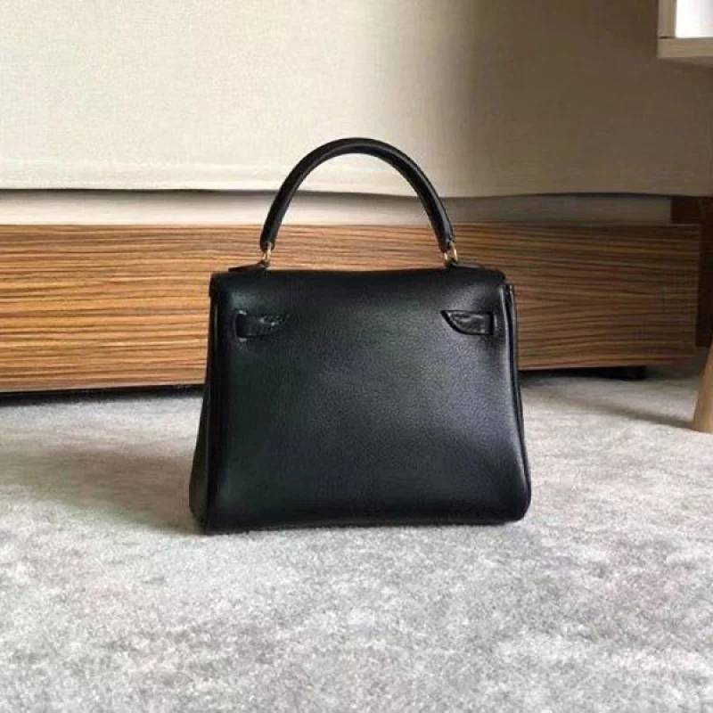 完売必至エルメス ケリードール コピー ブラック ゴールド金具 erp07693