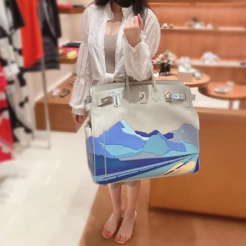 目を惹くカラー★エルメス オータクロア コピー 50cm エンドレスロード トゴ×スイフト ert09396
