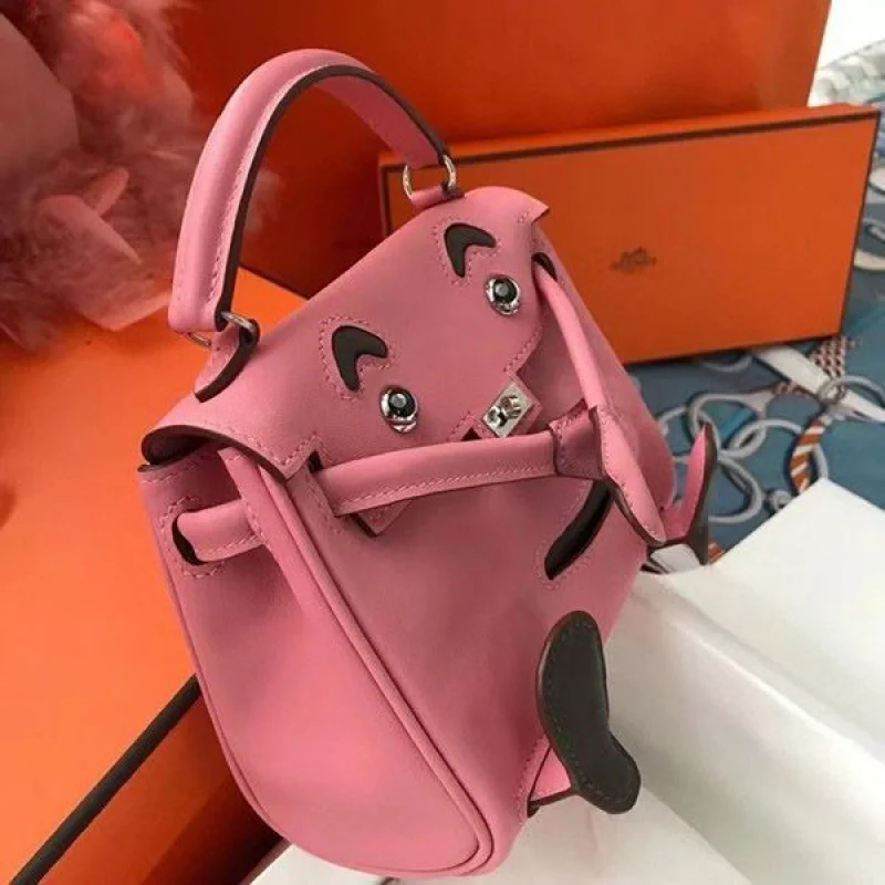 超希少！エルメス ケリードール コピー ピンク シルバー金具 ert36465
