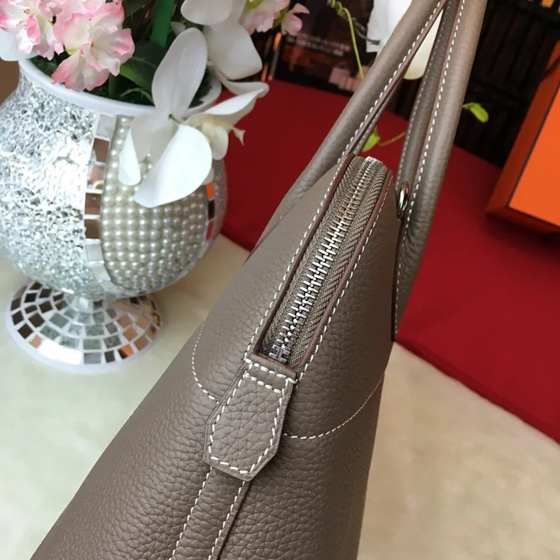 希少色 エルメス偽物 ボリード27 エトープ シルバー金具 ery11384