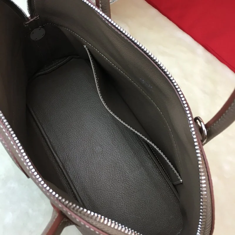 希少色 エルメス偽物 ボリード27 エトープ シルバー金具 ery11384