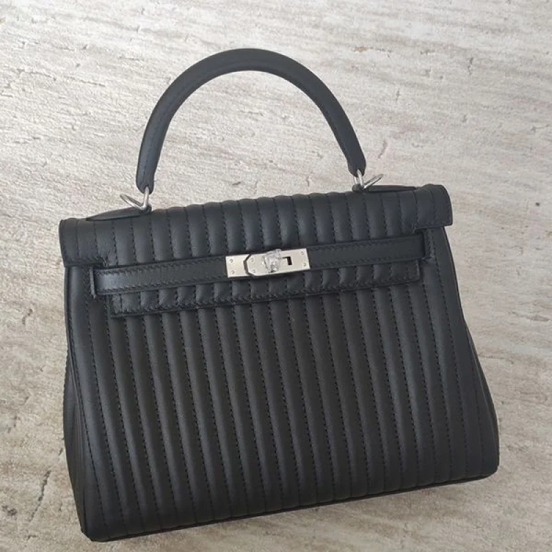 春もの新作エルメス ケリー Kelly25 偽物 トリコカラー 外縫いセリエ ナタ erz13673