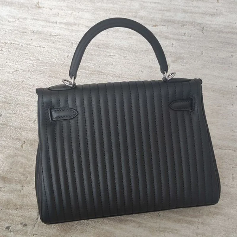 春もの新作エルメス ケリー Kelly25 偽物 トリコカラー 外縫いセリエ ナタ erz13673