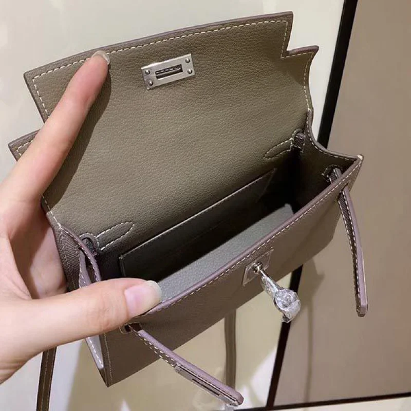 エルメス ケリーミニ2 カザック エプソンコピー シルバー金具 he19012
