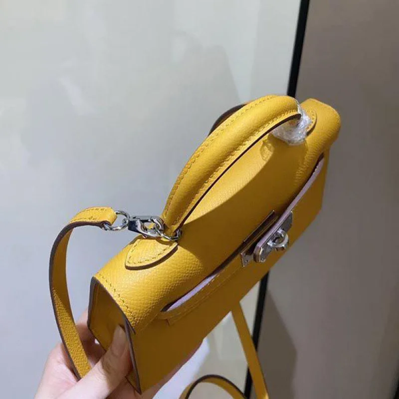 エルメス ケリーミニ2 カザック エプソン コピー シルバー金具 he19014