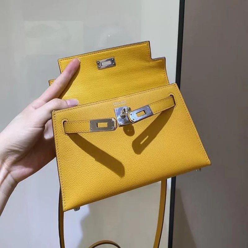 エルメス ケリーミニ2 カザック エプソン コピー シルバー金具 he19014