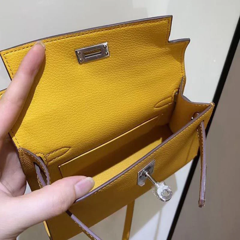 エルメス ケリーミニ2 カザック エプソン コピー シルバー金具 he19014