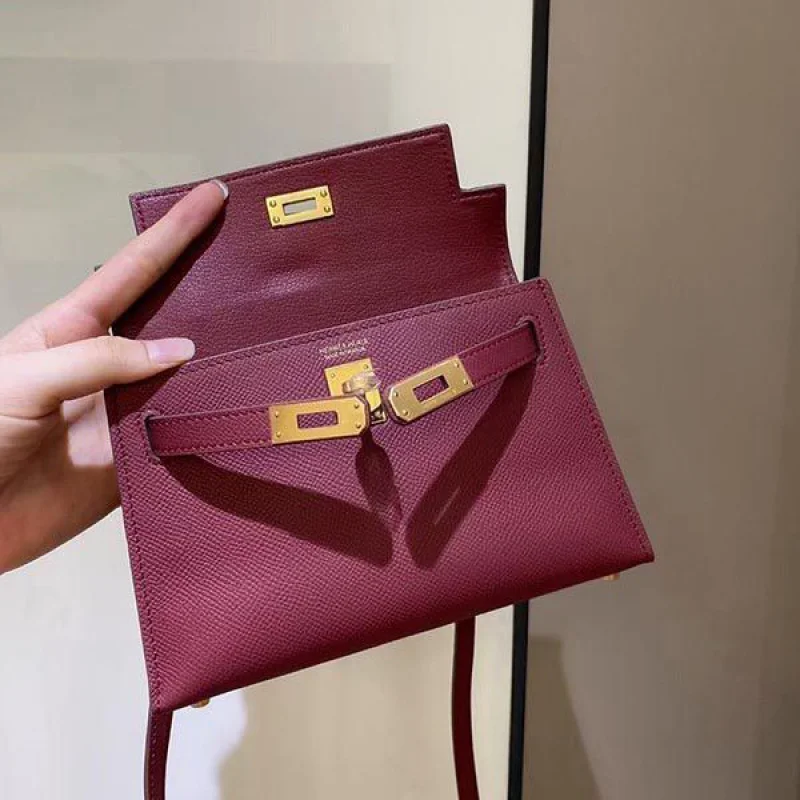 エルメス ケリーミニ2 カザック 偽物 エプソン シルバー金具he19018