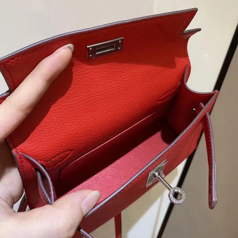 エルメス ケリーミニ2 カザック偽物 エプソン シルバー金具he1908