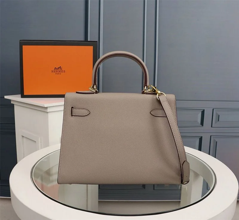 エルメス ケリー 28 エトゥープ 偽物 ハンドバッグhe26006