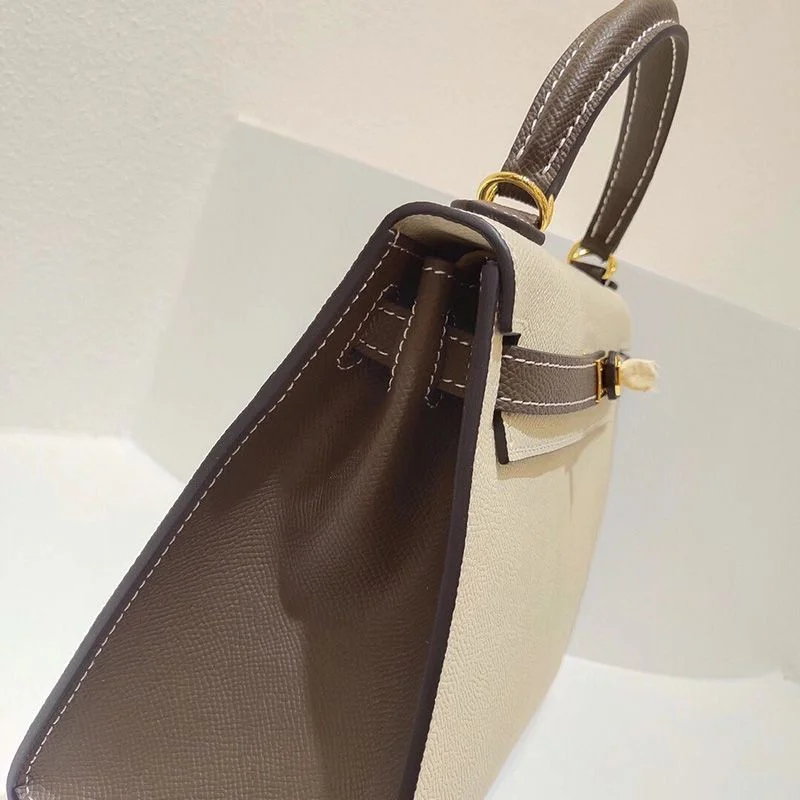 エルメス ケリー 偽物25cm 内縫 トゴ ゴールド金具he26009