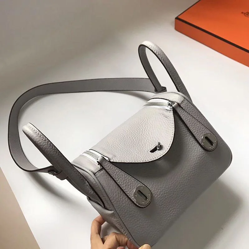 ☆超人気☆エルメス リンディ ミニ ヴェルソ偽物 スイフト シルバー金具he26038