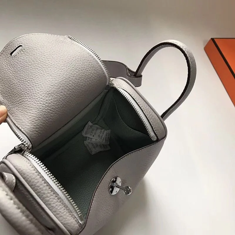 ☆超人気☆エルメス リンディ ミニ ヴェルソ偽物 スイフト シルバー金具he26038