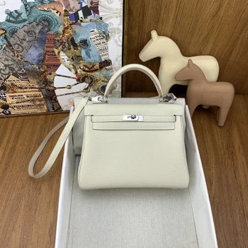 新色☆希少 エルメス ケリー 25 偽物 シルバー金具 ere04375