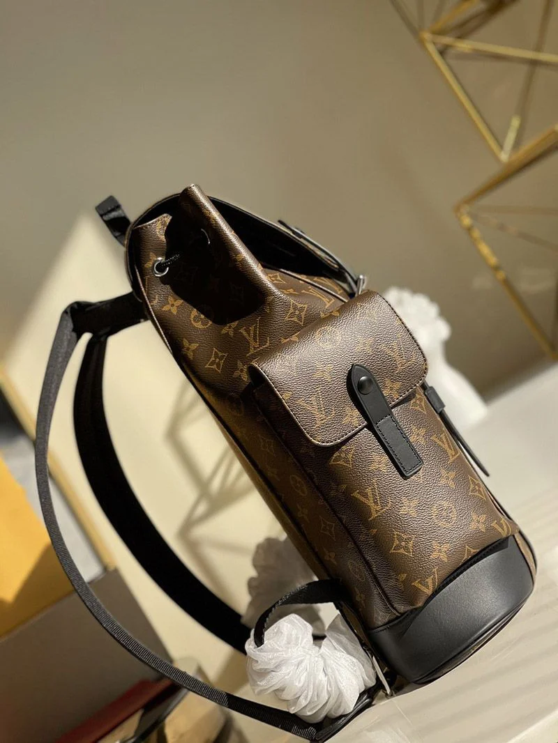 定番 ルイヴィトン クリストファーコピー PM モノグラムマカサー 茶 M43735