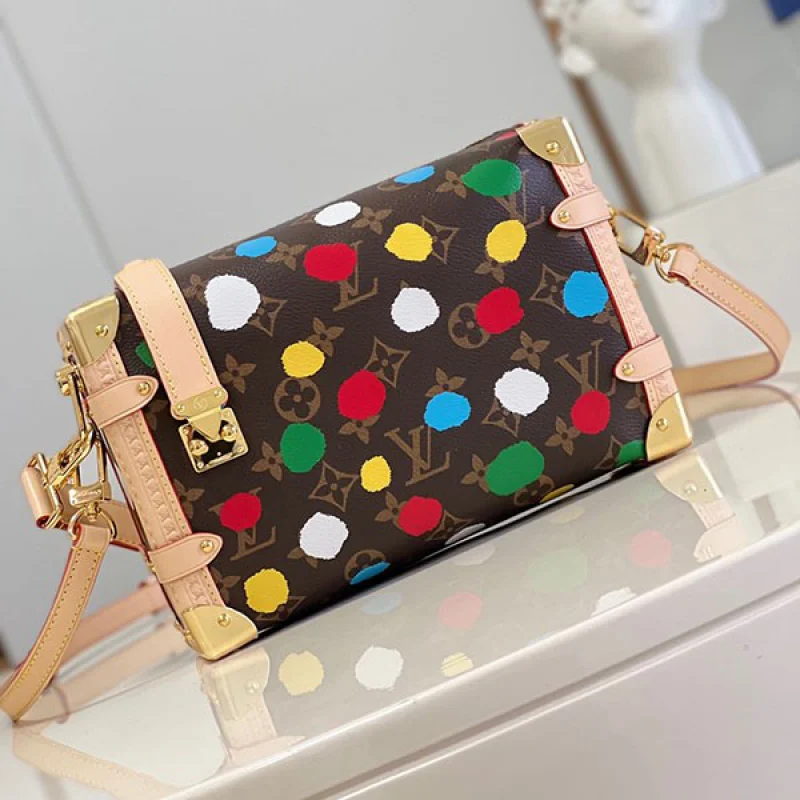 【草間彌生コラボ】LV サイドトランク ハンドバッグ コピー M46396