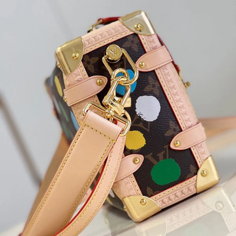 【草間彌生コラボ】LV サイドトランク ハンドバッグ コピー M46396