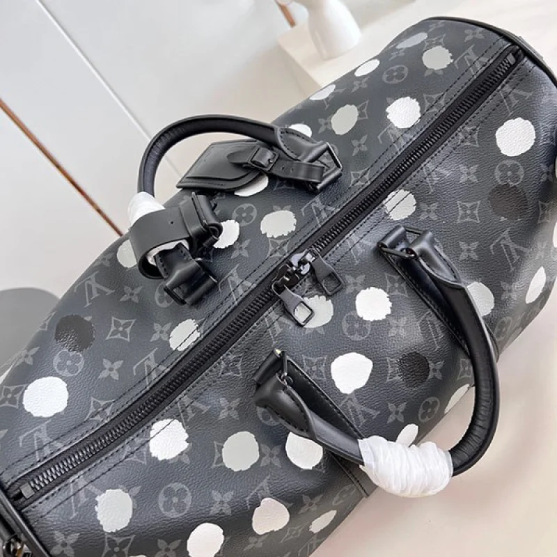 ルイヴィトン × 草間彌生 偽物 LV × YK キーポルバンドリエール 45 M46400